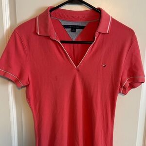 Tommy Hilfiger Women's Coral Polo V-Neck dress